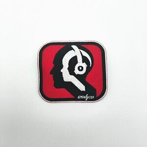 ESDJCO Iron On Patch 1200 Turntable Vintage Disc Jokey Logo DJ Embroidered